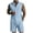 #153-Sky Blue, variant on Ceisia Men's Loose Fit Linen 2-Piece Set Sleeveless Button-Down Shirt with Elastic Waist Drawstring Shorts Gifts