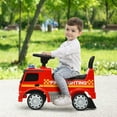 thumbnail image 4 of Costway Kids Ride On Fire Engine Licensed Mercedes Benz Push and Ride Racer Red, 4 of 9