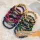 thumbnail image 3 of Guardurnaity de piedra Natural para hombres y mujeres, reemplazo decorativo antiguo portátil, brazalete Flexible para padres, adorno de joyería Ropa, zapatos y accesorios Miscelánea Verde, 3 of 6