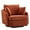 Orange, variant on PORKISS Swivel Accent Chair, Modern Barrel Chair with 2 Thorw Pillows, Oversized Comfy Round Armchair Reading Chair, Comfy Chair for Bedroom Living Room, Gray