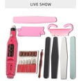 thumbnail image 5 of Electric Nail Drill File Acrylic Art File Manicure Pedicure Portable Machine Kit (Pink), 5 of 5