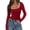 1-Red, variant on Arlun Womens Long Sleeve Color Block Scoop Neck Shirt Fall Lightweight Ribbed Knit Y2k Going out Tops Soft Comfy Winter Stretchy Base Layer Thermal Undershirts Daily Wear 1-White XS