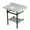 Carrara Marble / Matte Black, variant on Kingston Brass KVPB36MBSQB7 Templeton 36" Carrara Marble Console Sink with Brass Legs and Shelf (8-Inch, 3-Hole), Carrara Marble White/Brushed Brass