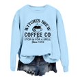 thumbnail image 4 of Venzia Women Halloween Crewneck Sweatshirt, Black Long Sleeve Pullover Top, Casual Fall Graphic Sweatshirt, 4 of 4
