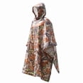thumbnail image 1 of Typpkmm 3-in-1 Long Raincoat, Waterproof Adult Poncho, Hooded Outdoor Shell, Camouflage A, 1 of 6