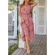 thumbnail image 4 of Vestido PRETTYGARDEN 2024 Floral Boho Cruzado con Cinturón XXL, 4 of 6