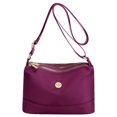 thumbnail image 1 of Bolso Casual Mujer Bolso Bandolera Ligero Bolso Hombro Nailon Bolso Cuadrado (Púrpura), 1 of 8