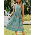 thumbnail image 3 of Vestido Zeagoo sin mangas para mujer, casual, sin mangas, midi, con bolsillos, 3 of 8