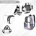 thumbnail image 6 of Xoenoiee Axolotl Heart Leopard Star Print 17 Inch Kids Backpack Lightweight School Bag for Girls, Large Capacity Clear Bookbag Heavy Duty Travel Daypack for Kindergarten Elementary Middle School, 6 of 7