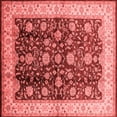 thumbnail image 1 of Ahgly Company Indoor Square Oriental Red Traditional Area Rugs, 7' Square, 1 of 4