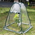 thumbnail image 5 of Grofry Mini Greenhouse Cover Portable Flowerpot Shelter Indoor Outdoor Sunshine Room Clear PVC Folding Plant House for Cold Frost Prevention, 5 of 8