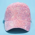thumbnail image 5 of CoCoMangos Women’s Rhinestone Baseball Cap Bling Adjustable Dad Hat Sparkly Low-Profile Sun Hat for Hiking Travel, 5 of 8