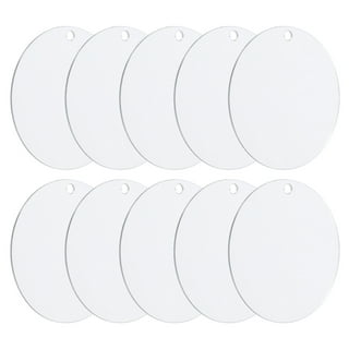 KastLite 1 Clear Acrylic Discs Pack | 1/8 Thick Transparent Blanks for  DIY Arts & Craft Projects | Pack of 10