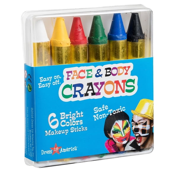 Set de pintura facial Dress Up America 6 colores Crayón Ultimate Party