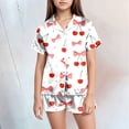 thumbnail image 2 of Zshosam Girls' Pajama Sets Toddler Baby & Toddler Pajamas, Snug Fit PJs for Girls Boys Kids, Soft & Stretchy Short Summer Sleepwear Size 2T 3T,(Watermelon Red 2-3 Years), 2 of 4