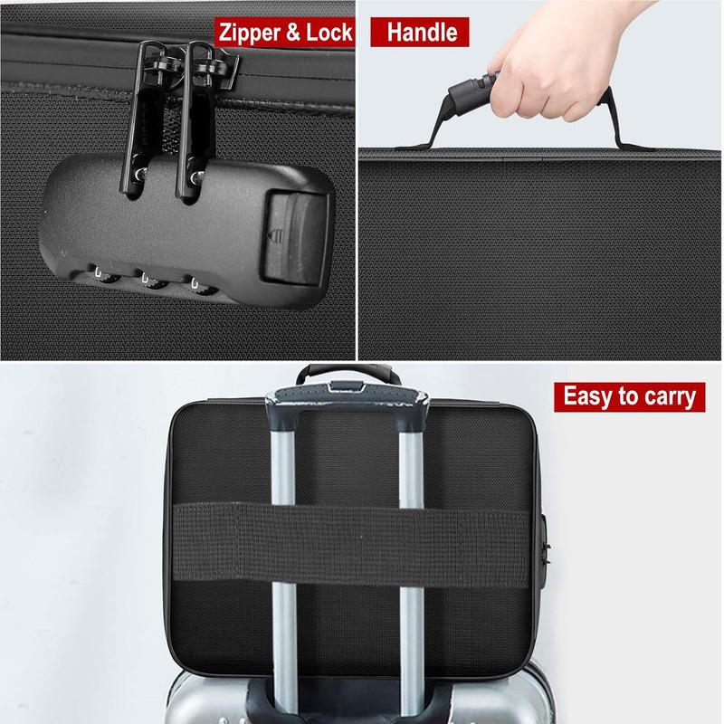 Anunu Fireproof Document Bag with Lock photo 4
