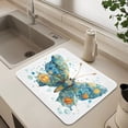 thumbnail image 6 of Dish Drying Mat Absorbent Dish Drainer Kitchen Counter 23.6x19.7inch Dish Drying Pad for Countertops Sinks Draining Racks Intricately Butterfly, 6 of 9