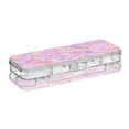 thumbnail image 2 of Plastic Pencil Box Large Capacity Pencil Boxes Clear Boxes with Snap-Tight Lid Stylish Office Supplies Storage Organizer Box Small Colors Shapes, 2 of 7