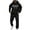 A06 Black, variant on FASHOFT Mens Sweatuits New York Letter Print Gradient Casual Sweat Suit 2 Piece Outfits Set Activewear Hoodies Sweatpants Track Suits Black L