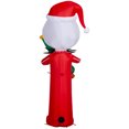 thumbnail image 4 of Lumière de Noël gonflable stylisée de Jack Skellington en tenue rouge avec un sapin de Noël Disney 27,559 po x 24,8031 po x 66,1417 po x 2,9988 lb, 4 of 6