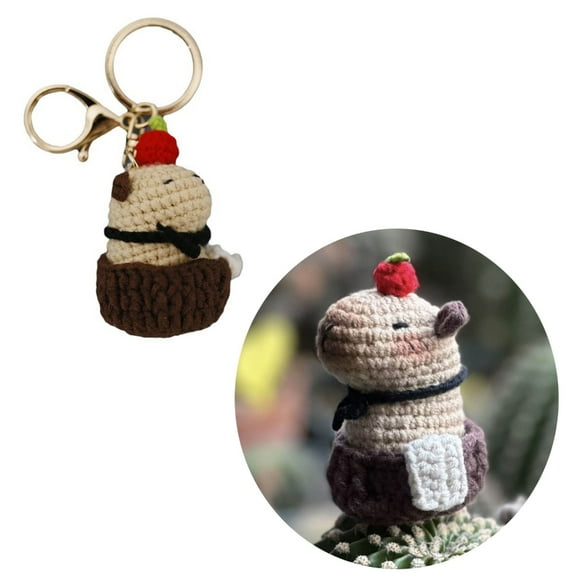 AOOOWER Cute Little Capybara Keychain Trinket Phone Protective Shells Pendant