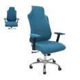 thumbnail image 4 of Chair Cover Kit, Skin Friendly Pure Color Gaming Chair Cover Fleece Material Zipper Installation  For Office Peacock Blue,Black,Navy Blue, 4 of 8