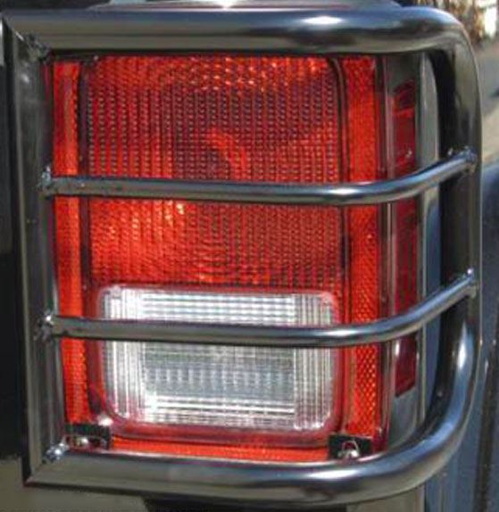 TrailFX T0014B Tail Light Guard TFX Tail Light Guards Bar Style; Powder
