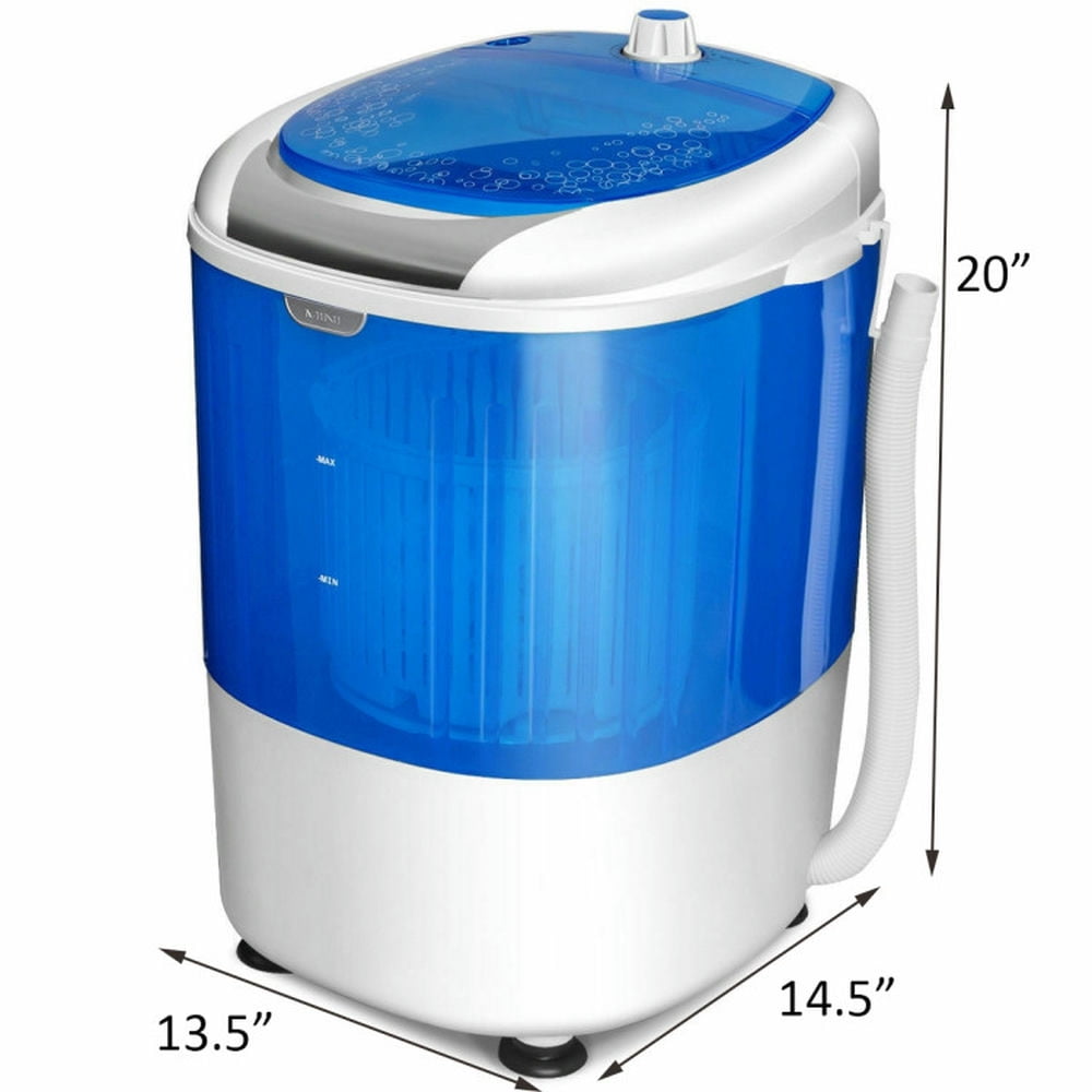GVN Space Saving Full-Automatic Washer,Washing Machine,5.5 lbs Portable Semi Auto Washing Machine for Small Space