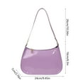 thumbnail image 3 of SLYNSHome Women's Shoulder Bag PU Leather Crossbody Purse for Work Dating Travel Gift - Purple, 3 of 7