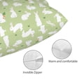 thumbnail image 3 of Kdxio Cotton Pillow Cases 14"x20" Pillowcases,Soft and Breathable Bedroom Pillow Cases-Rabbit And Carrot (2), 3 of 8