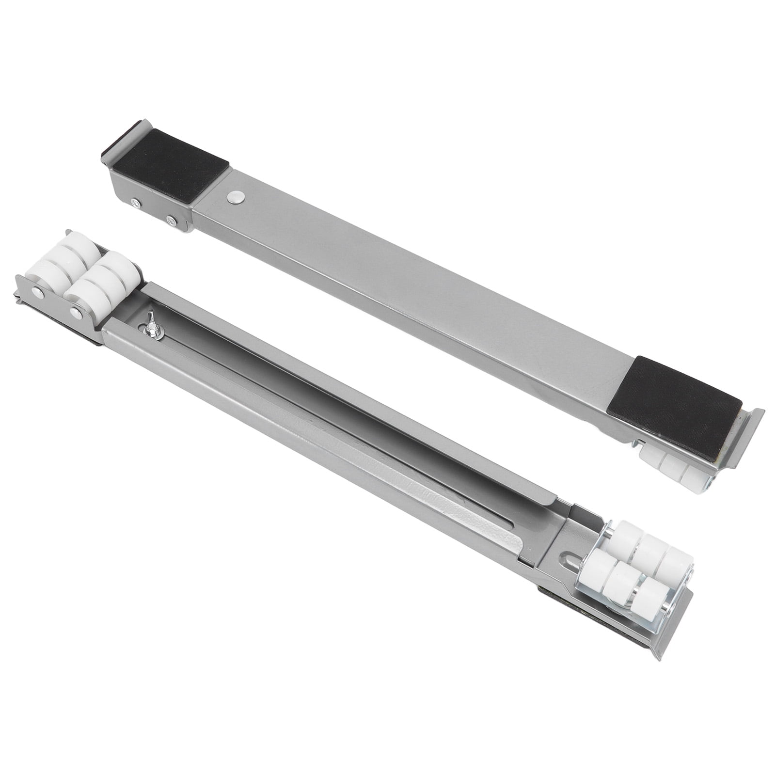 Rupoun Heavy Duty Extensible Appliance Roller Load Bearing 661 Lbs / 300 kg Universal Wheels Base Slider for Washer Furniture Silver