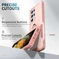 thumbnail image 6 of Samsung Galaxy S21 Ultra Case, Dteck Hybrid Rugged Shockproof Case with Ring Holder Kickstand, Compatible with Magnet Car Mount, Support Wireless Charging For Samsung Galaxy S21 Ultra,Rosegold, 6 of 7