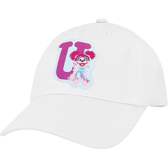 Sesame Street Abby Kids Toddler Cap With Initial, Toddler Boys Hat, Youth Girl Baseball Cap, Cute Toddler Baseball Cap