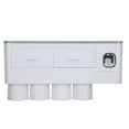thumbnail image 4 of Wall Mounted Toothbrush Holder, Toothpaste Dispenser Squeezer PP  for Bathroom, 4 of 7