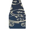 thumbnail image 4 of MKHERT Blue gold pattern Table Runner for Kitchen Wedding Party Home Decor 14x72 inch, 4 of 4