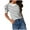Black, variant on Summer Tops for Women 2024, Women's Short Puff Sleeve Knit Tops Trendy Crewneck Striped T-Shirts Casual Summer Blouses Work Shirts for Women 0 Tops