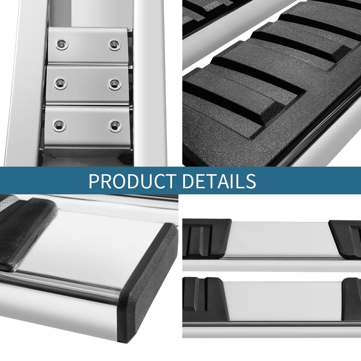 RVNI Running Boards for 2015-2025 Chevy Colorado/GMC Canyon Crew Cab Side Step Nerf Bars Stainless Steel