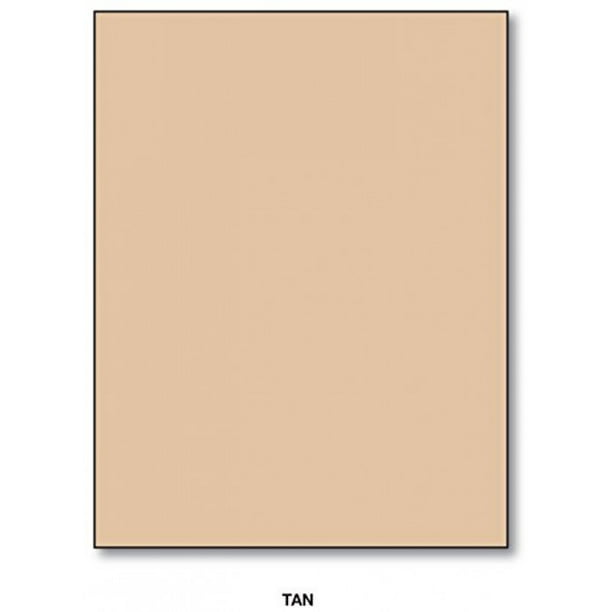 Color Card Stock Paper, 8.5" x 11", 50 Sheets Per Pack Tan Walmart