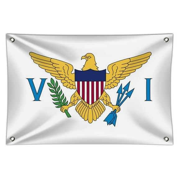 Virgin Islands US Territory Flag Home Business Office Sign