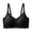 Black, variant on Women's Wireless Push Up Bras Seamless Comfortable Bras Anti Sagging Breathable Everyday Bra Full Coverage No Underwire Bra Black L