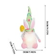 thumbnail image 3 of LSLJS Great Gifts for Less, Easter Decorations Lighted Easter Gnomes Ornaments Cute Easter Bunny Doll Plush Faceless Dwarf Rudolph Dolls Basket Stuffers for Kids Spring Gnomes Decorations for Home, 3 of 4