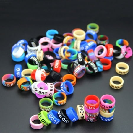 10pcs Anti-skid Fishing Rod Handle Protective Case Silicone Sweatband Fishing Rod Silicone Cover Ring Covers Elastic