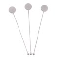thumbnail image 1 of Agitadores de Bebidas Macarena Cocktail Swizzle Sticks Acero Inoxidable 6.8 Pulgadas Plata, 1 of 8