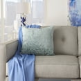 thumbnail image 4 of Nourison Luminescence Metallic Zebra Celadon 20" x 20" Throw Pillow, 4 of 5