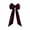 Wine, variant on 4.92 FT Large Velvet Christmas Tree Topper Bow Ornament,for Wreaths Stair Windows Holiday Decor
