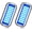 BS1 Blue, variant on ABCISI BS1 Marine LED Boat Light (2x1200LM 27LED), 10-36V, 316 Stainless Steel, IP68, Air or Underwater, Surface Mount Designed for Cruise Ships, Yachts, Boats, Sailboat, Pontoon, Transom (Blue)