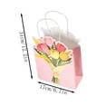 thumbnail image 2 of Orangide Spring Tulips Paper Tote Bag for Flower Shop Bouquet Packaging, Mother's Day Gift for Women, Mom's Day Present for Spring Wedding or Party Favor, 2 of 6