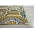 thumbnail image 3 of Nourison Caribbean Indoor/Outdoor Geometric Modern Yellow 5'3" x 7'5" Area Rug, (5' x 8'), 3 of 6