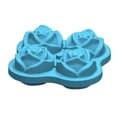 thumbnail image 2 of Molde de cubitos de hielo en forma de rosa Moldes de silicona para hacer hielo de 4 rejillas (Molde azul cielo) Sywqhk Libre de BPA, 2 of 3