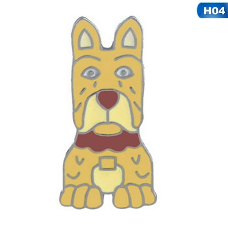 Labrador Jewelry Pin KABOER 1PC Dog Puppy Brooch Enamel Poodle Labrador Corgi Bulldog Animal Pins Button Bag Ja^^cket T-shirt Collar Badge Fashion Jewelry ()